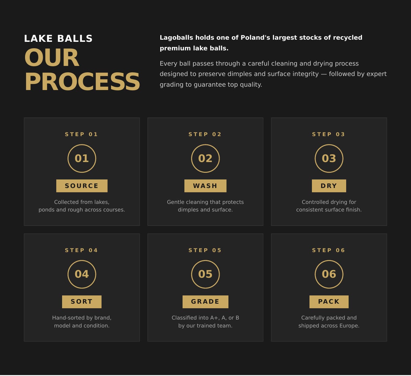 Lake Ball sorting process